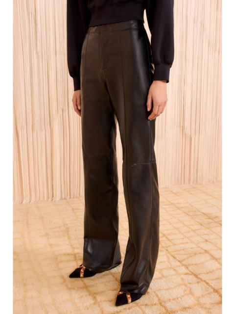 ULLA JOHNSON Kadin Leather Mid Rise Pant