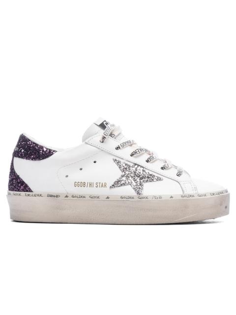 Golden Goose WOMEN'S HI-STAR - WHITE/CINDER/CABERNET