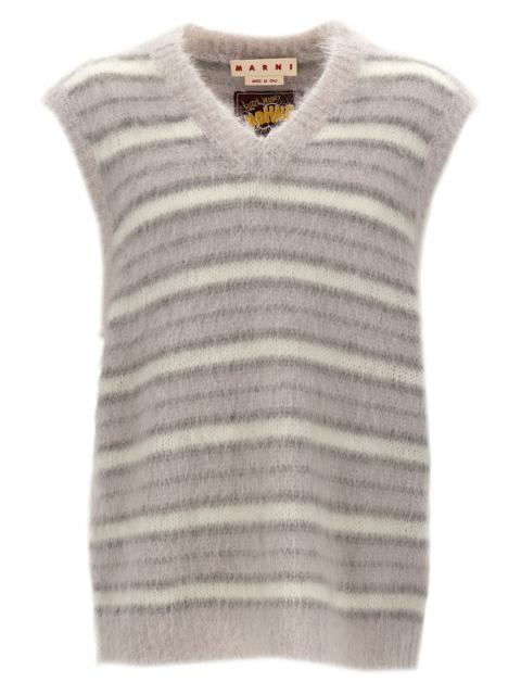 Marni Fuzzy Wuzzy Gilet Gray