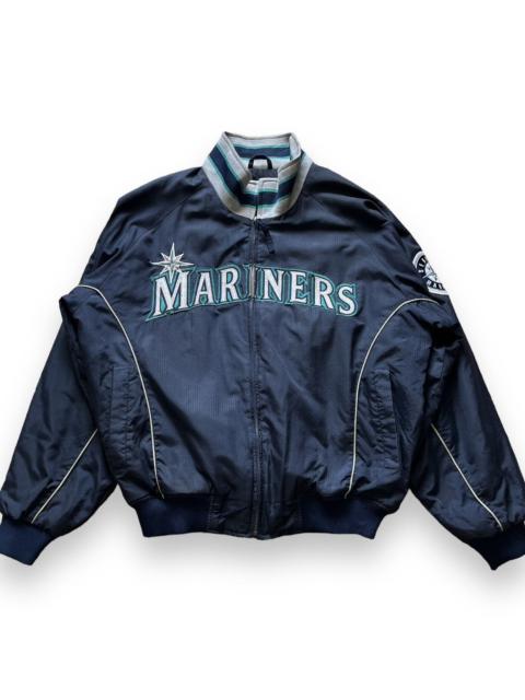 Other Designers MLB × Majestic × Vintage - Vintage 90s Mariners Team MLB Bomber Jacket