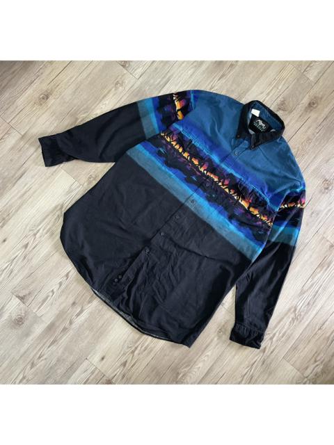 Other Designers Vintage - Vintage Ropers Borders Multicolorz Shirts Made In Usa