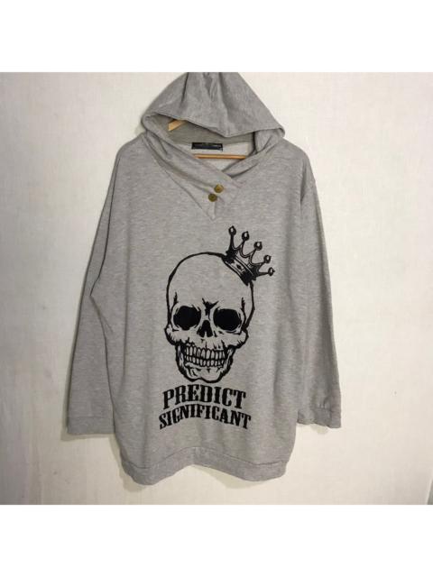 Japanese Brand - Oversize Predict significant big skull logo hoodie