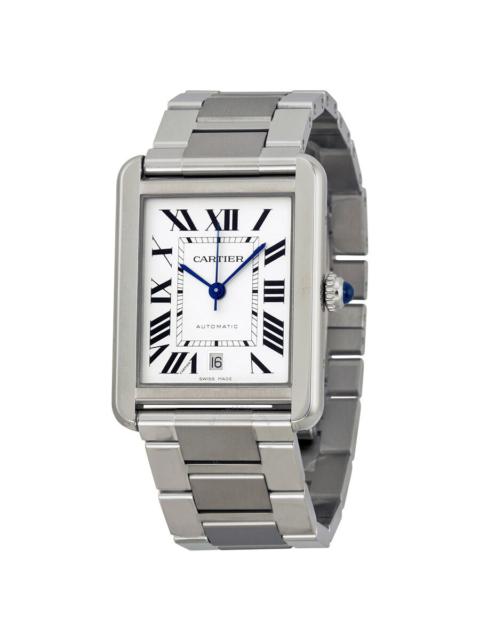 Pre-owned Cartier Tank Solo XL Automatic Silver Dial Men's Watch W5200028
