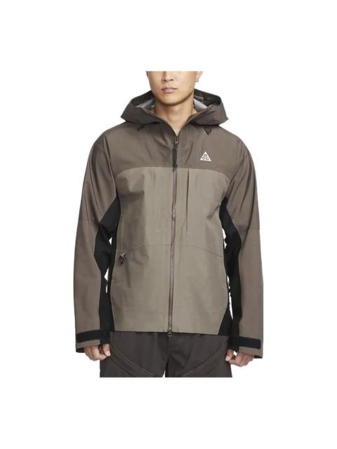 Nike Nike ACG hooded zipped jacket 'Brown Grey' DQ5772-004