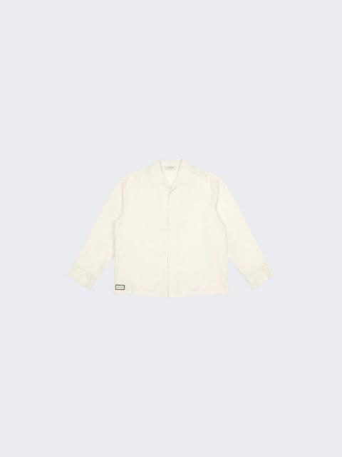 entire studios Long Sleeve Pajama Shirt Off White