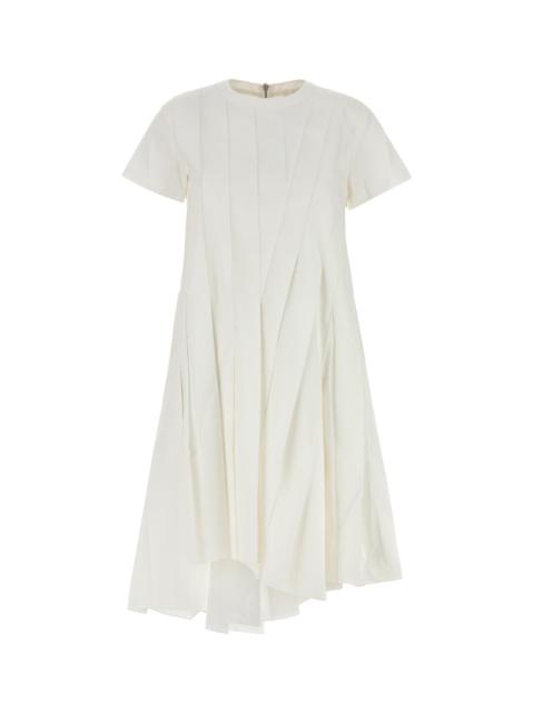 sacai White poplin dress