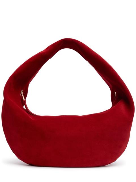 KHAITE KHAITE Olivia Medium Rebel Red Suede Hobo Bag