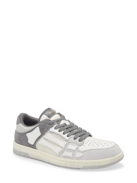 AMIRI AMIRI Distressed Skel Low Top Sneaker in Dark Grey at Nordstrom
