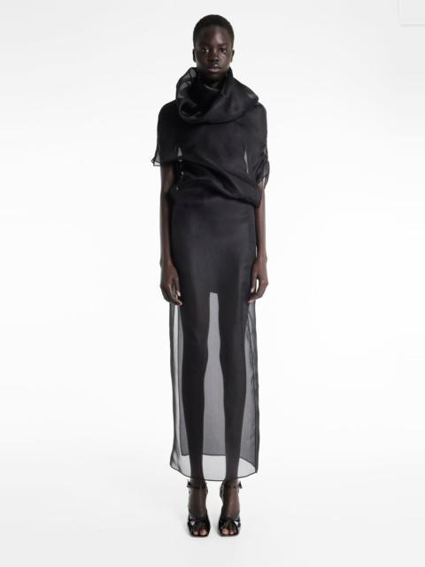 A.W.A.K.E. MODE ORGANZA DRESS BLACK