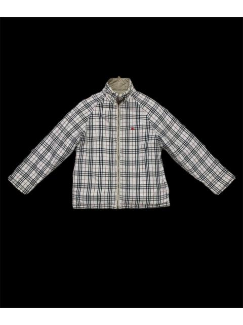 Burberry Nova Checked Reversible Quilted Jacket Nice Design