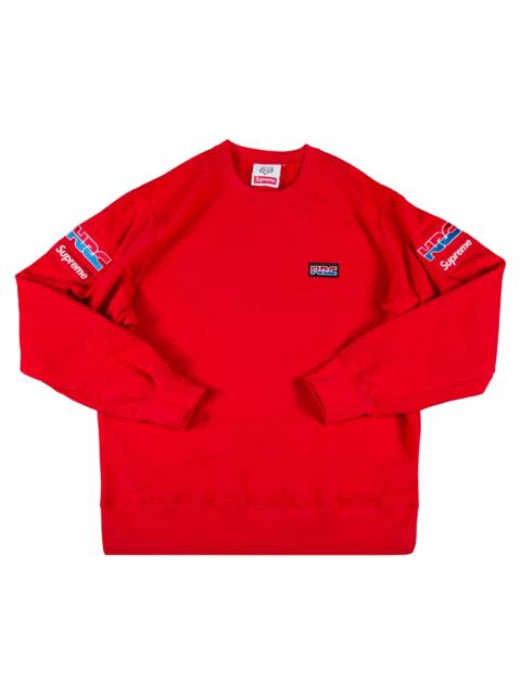 Supreme Supreme x Honda Fox Racing Crewneck 'Red'