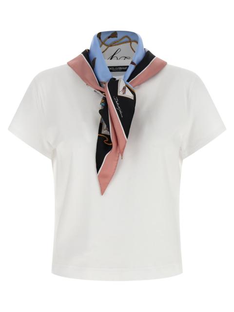 Dolce & Gabbana Dolce & Gabbana Women T-Shirt With Scarf