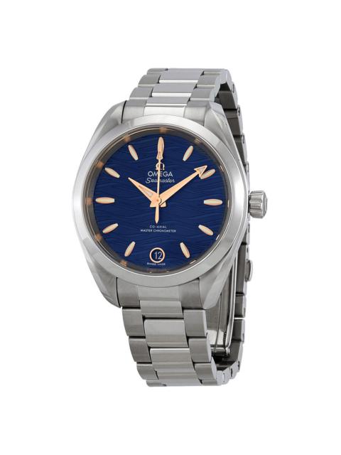 Pre-owned Omega Seamaster Aqua Terra Co-Axial Master Chronomter Automatic Blue Dial Ladies Watch 220