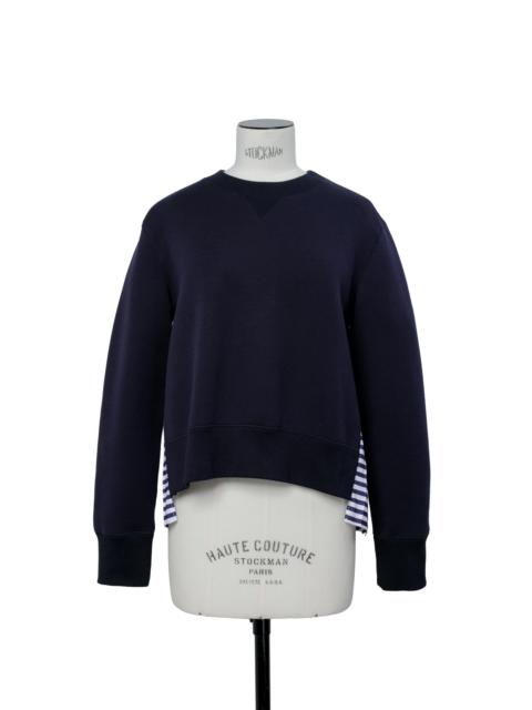 sacai Sponge Sweat x Cotton Poplin Pullover