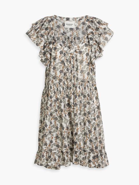 Isabel Marant Étoile Godrana ruffled floral-print cotton-voile mini dress