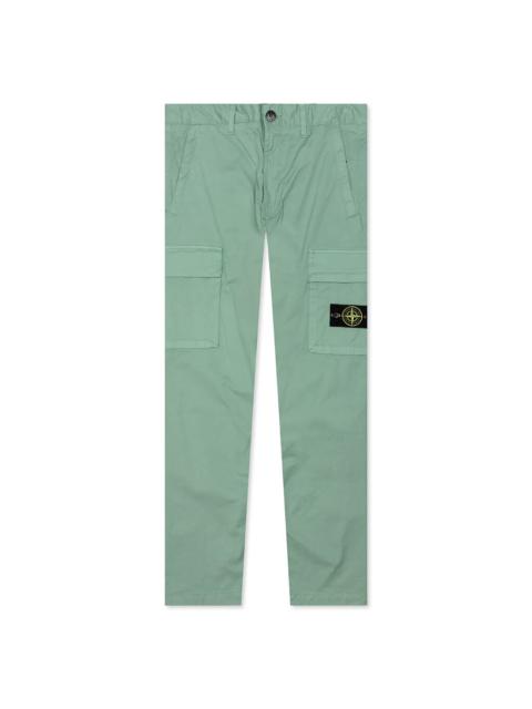 Stone Island STRETCH GABARDINE TROUSERS - SAGE GREEN