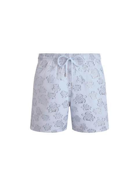 Vilebrequin Men Swim Trunks Ronde des tortues Jacquard