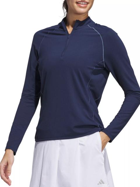 adidas adidas Women's Ultimate365 Solid 1/4 Zip Mock Neck Golf Shirt