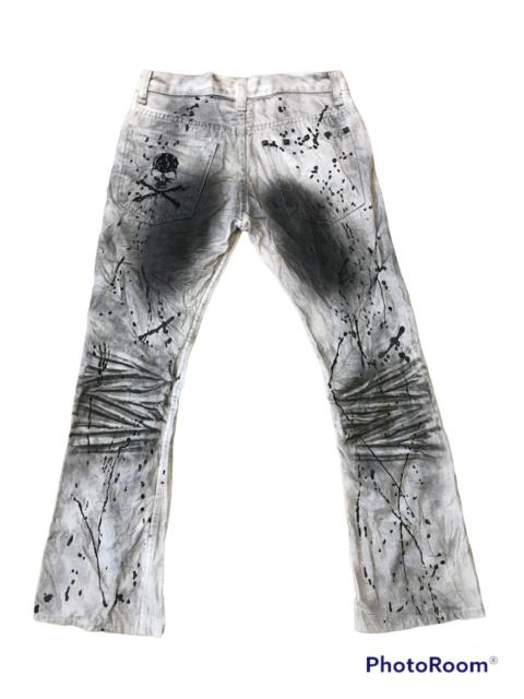 Other Designers If Six Was Nine - skull painter jeans rare design bootcut