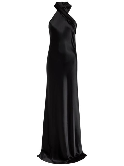 GALVAN Galvan Pandora Cascading Satin Gown