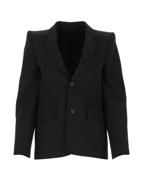 Balenciaga Women Black Light Wool Blazer