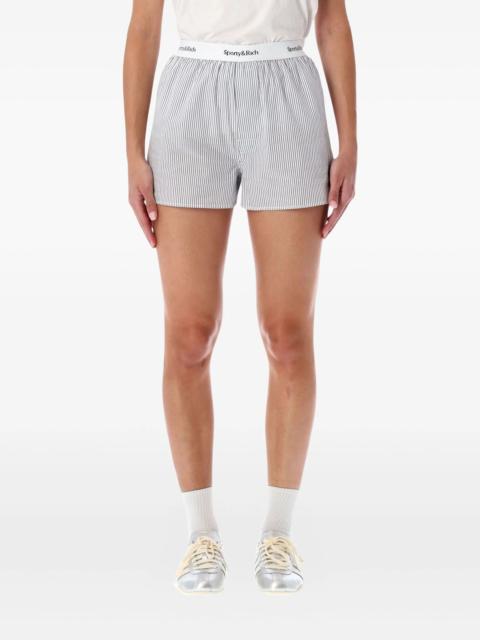Sporty & Rich Sporty & Rich Yankees Serif Striped Shorts