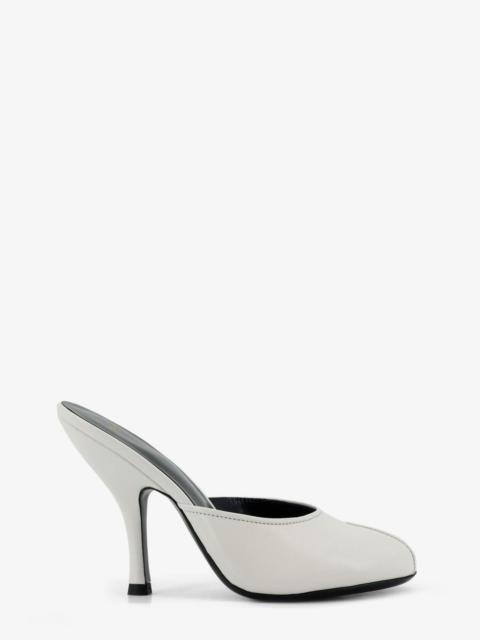 JUDE Jude Leather Date Mule Sandals White