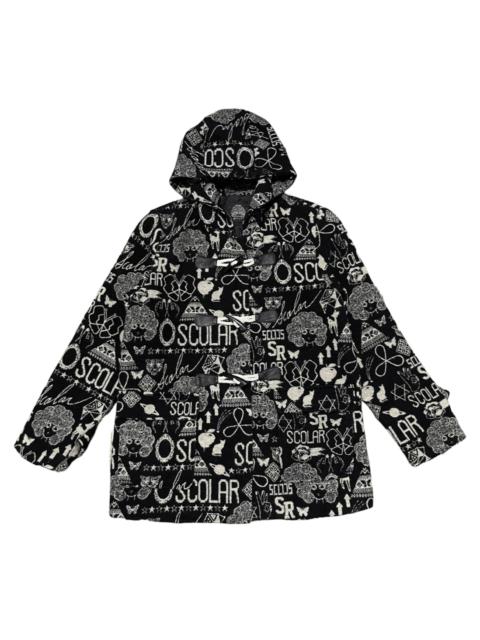 Other Designers Japanese Brand - Vintage Scolar Japanese Wool Coat All Overprint Jacket