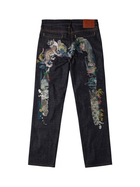 EVISU Duo Leopard Daicock Embroidery Jeans #2020