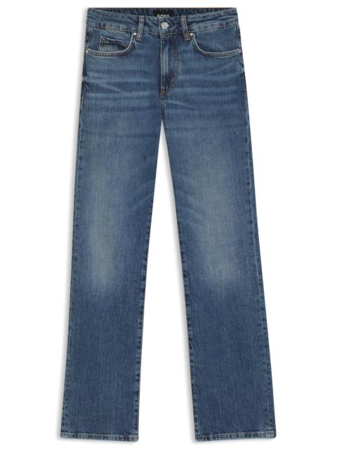 BOSS SLIM-FIT JEANS IN BLUE COMFORT-STRETCH DENIM