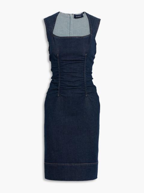 Sportmax Ruched denim dress