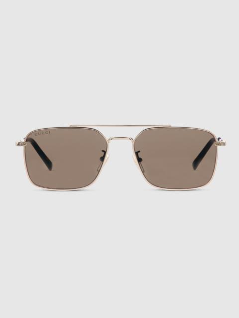 GUCCI Specialized fit rectangular sunglasses