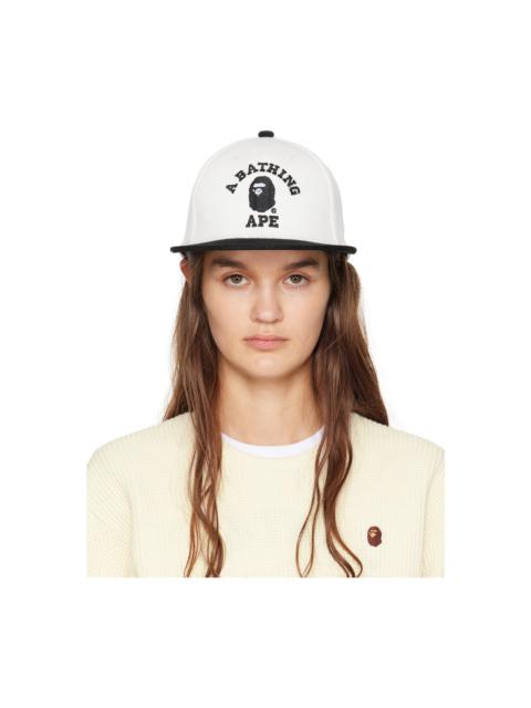 White Corduroy College Cap