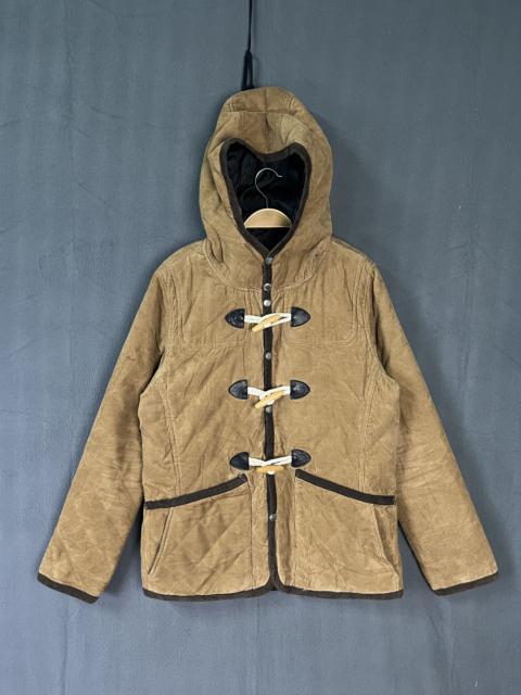 Japanese Brand - Diagonal Arrow Corduroy Duffle Coat
