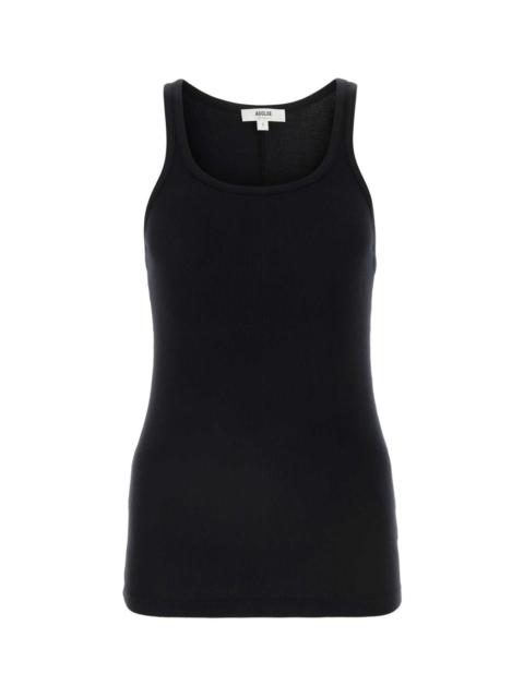 AGOLDE Black Stretch Modal Blend Zane Tank Topâ