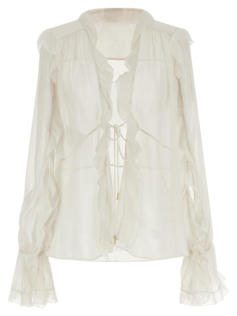 Other Designers Alberta Ferretti Women Silk Blouse