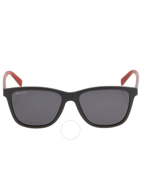 FERRAGAMO Salvatore Ferragamo Dark Grey Rectangular Men's Sunglasses SF998S 038 57