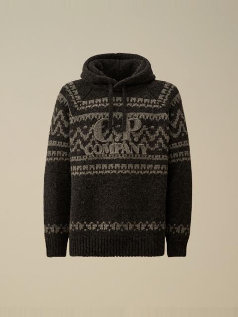 C.P. Company Jacquard Wool Hooded Sweater