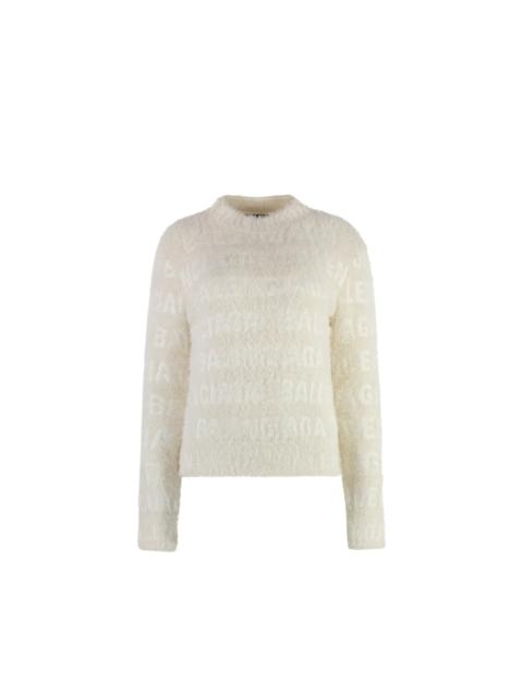 BALENCIAGA Balenciaga Jacquard Logo Sweater Women