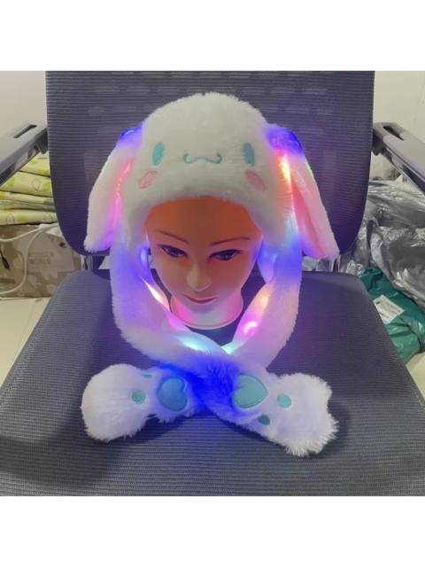 Other Designers Led Light Cinnamoroll Cap Glowing Plush Ear Move Hat Anime Cartoon Jumping Up Ear