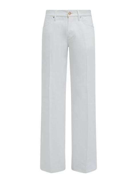 GABRIELA HEARST Preston Five Pocket Pant in White Organic Cotton Denim