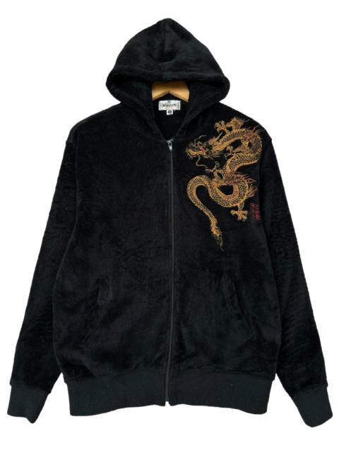 If Six Was Nine - Karakuri Tamashi Japan Sukajan Dragon Fleece Zip Up Hoodie