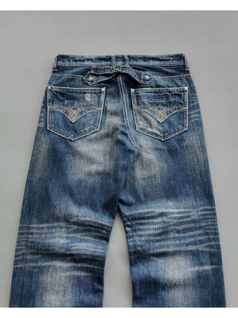 Other Designers Brand - Avail Japan Zipper Pockets Back Cinch Jeans