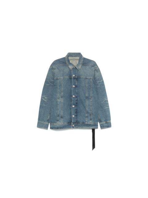 Rick Owens DRKSHDW JUMBO DENIM JACKET (WASHED INDIGO)