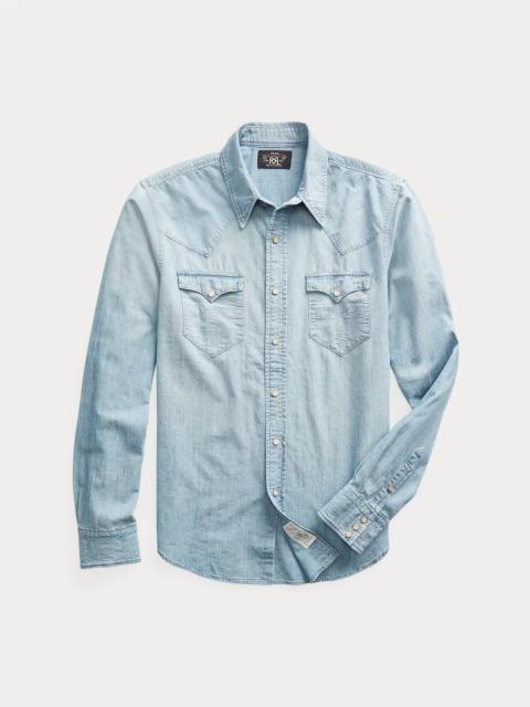 RRL by Ralph Lauren Slim Fit Chambray Western Shirt