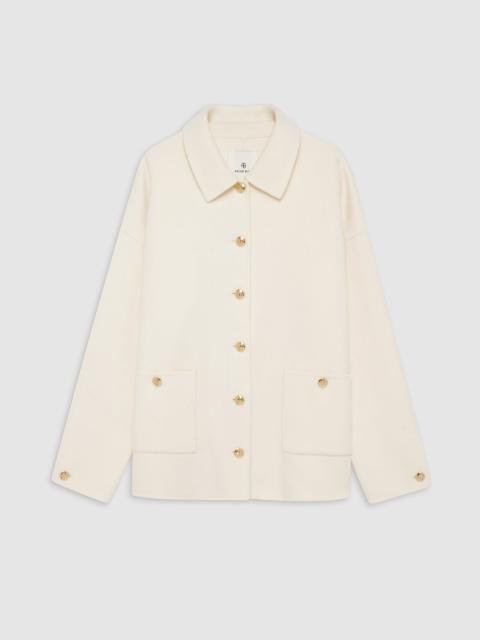 ANINE BING Luca Jacket - Ivory Cashmere Blend