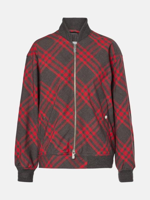 Burberry Check bomber jacket