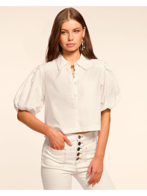 RAMY BROOK Valeria Cotton Poplin Button Down Top