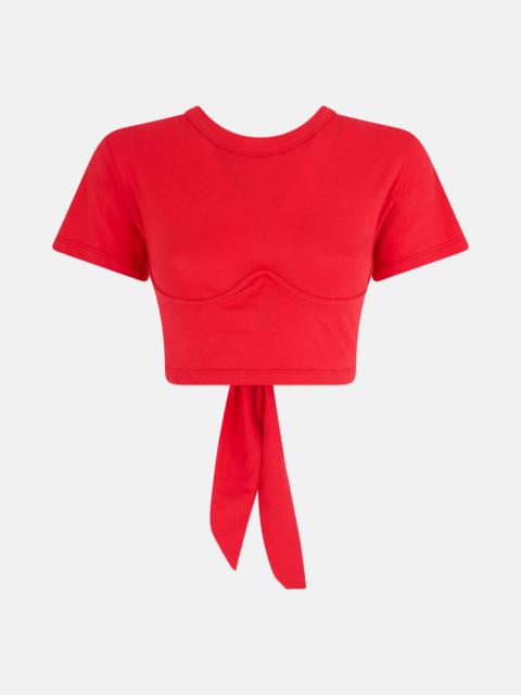 THE ATTICO RED T-SHIRT