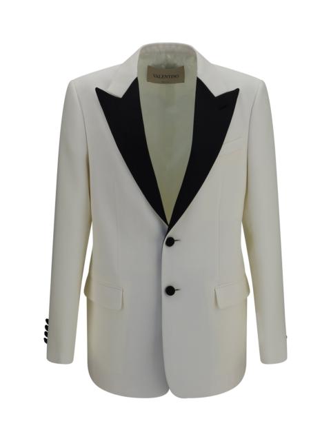 Valentino Valentino Two-tone Wool Jacket Avorio/Nero